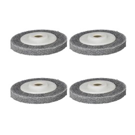 4 Pcs Polishing Pads Set Wool Polishing Pad 10cm Polishing Tool Fixing for Furniture, Woodworking and Car (Black with Cover)
