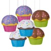 Fun Express Assorted Cupcake Paper Lanterns - 12' | 6