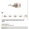 Defiant Defiant Naples Satin Nickel Keyed Entry Door Lever