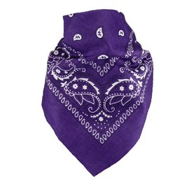 Harrys-Collection Unisex Bandana, 100% Cotton (1 Pack of 6 or 12 Pack) - purple