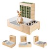 Essenhome Large 3 in 1 Rabbit Litter Box with Hay