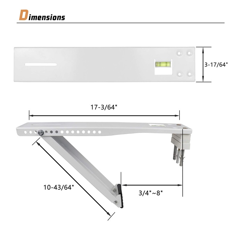 LBG Products AC Window Air Conditioner Bracket Heavy Duty Support