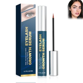 Wimpernserum, Wimpernwachstumsserum, stärkende und verlängernde Behandlung für Wimpern und Augenbrauen, mit natürlichen Inhaltsstoffen, für dickere, vollere, stärkere Wimpern (5 ml)