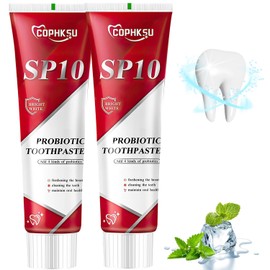 Sp10 Probiotic Toothpaste, Sp-10 Ultra Whitening Toothpaste, Fresh Breath Stain Removal, Deep Cleaning Care(2pcs)