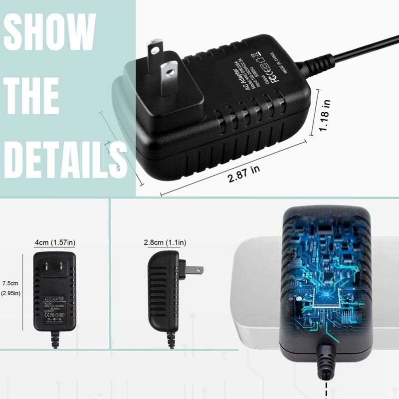 SLLEA AC/DC Adapter Replacement for RadioShack PRO-2018 VHF/UHF/Aircraft Radio Scanner