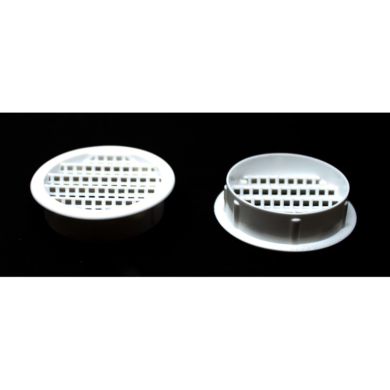 2" Round Plastic Louver Soffit Air Vent Reptile Screen Grille