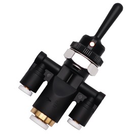 Air Window Toggle Valve Switch 1/4 Compatible with Peterbilt 379 Kenworth Truck Replaces 818-0007-000 8180007000