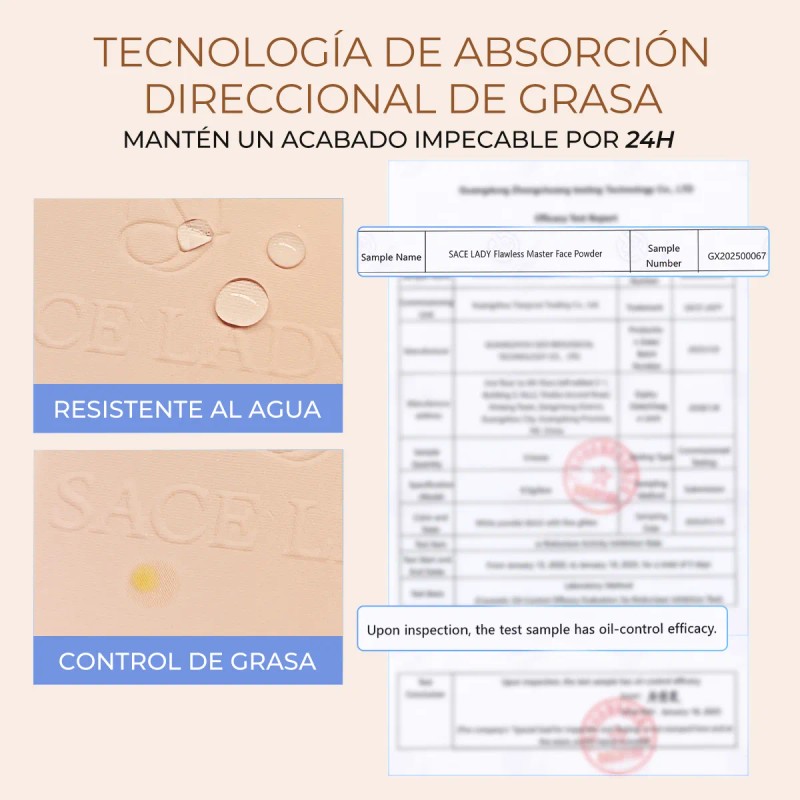 Sace Lady Base De Maquillaje Polvo Compacto Mate Spf30