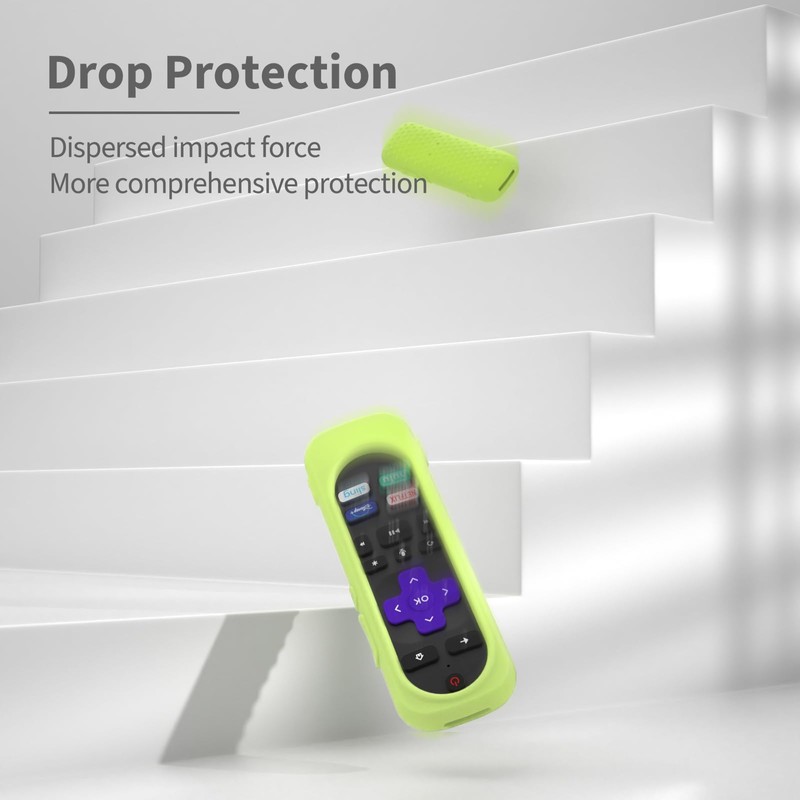 Silicone Remote Case for Roku TV Remote,Silicone Case Cover Compatible
