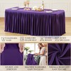 Shillance 2 Pack Purple Table Clothes for 4 Foot Rectangle