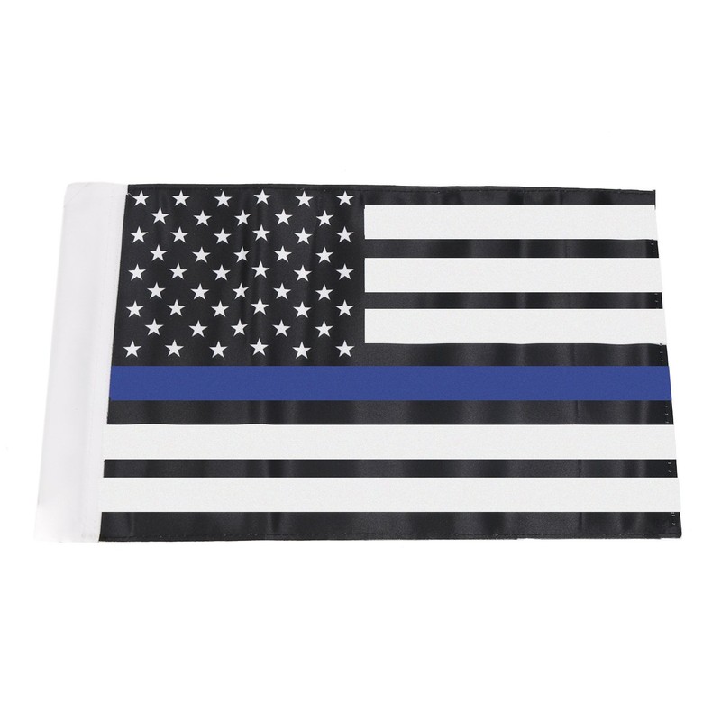 E-Most Universal Replacement Motocycle Flag Sleeved 6"x9" Thin Blue Line