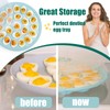 HAKSEN Deviled Egg Containers with Lid, Portable Deviled Egg Platter