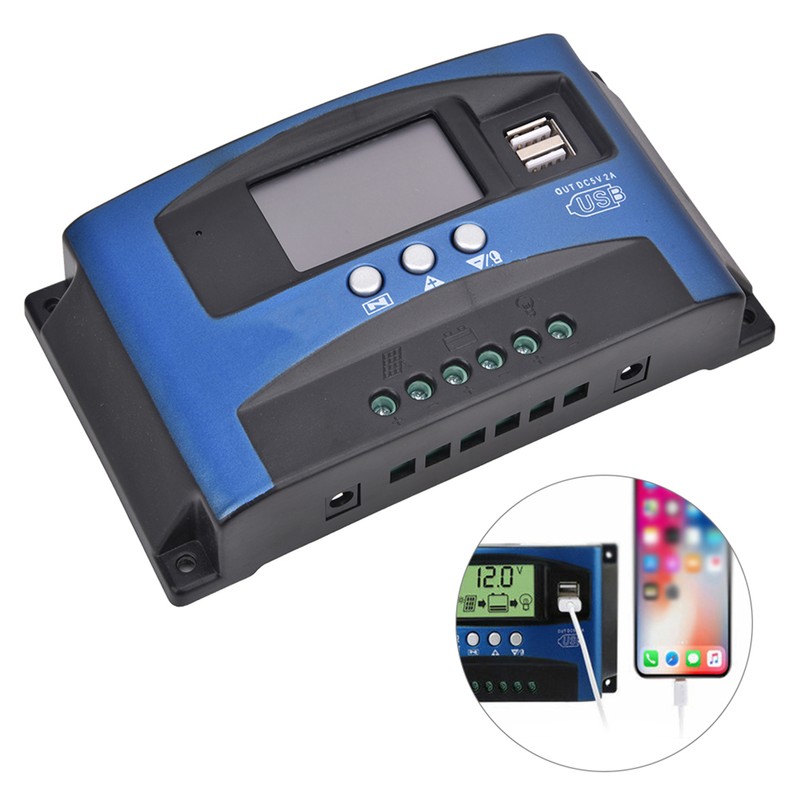 YCX-003 30-100A MPPT Solar Panel Regulator Charge Controller 12V/24V Auto