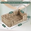 ZMZKKLL Napkin Holder for Bathroom, Woven Wicker Seagrass Guest Towel