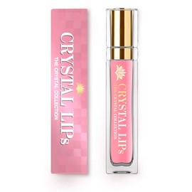 Crystal Lip 25 Freesia Pink Hyaluronic Acid Collagen Peptide Formulated Lip Serum, Made in Japan, 0.2 oz (6 g)