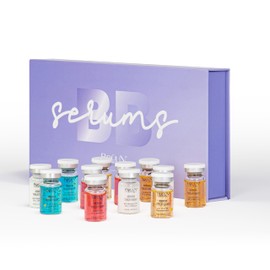 BRÜUN Serum Treatment Set of 12 Vials for Spa - A Booster Kit for Skin Care to Use with Derma Pen and Rollers for Fresh Look and Lasting Results