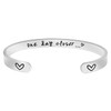 Jvvsci One Day Closer Cuff Bracelet, Long Distance Love for
