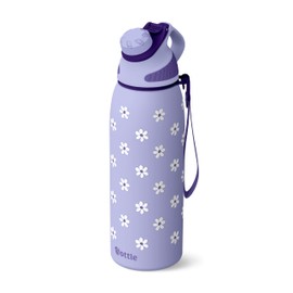 Ottle Reef Roamer Stainless Steel Water Bottle - 34 oz Insulated Flask with Leak Proof Lid, BPA free & Carry Handle - Hot & Cold Gym Water Bottle for Travel, Camping & Sports - Daisy Love