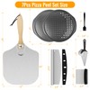 Pizza 7PCS Pizza Peel Pizza Pan Set, 12" x 14"