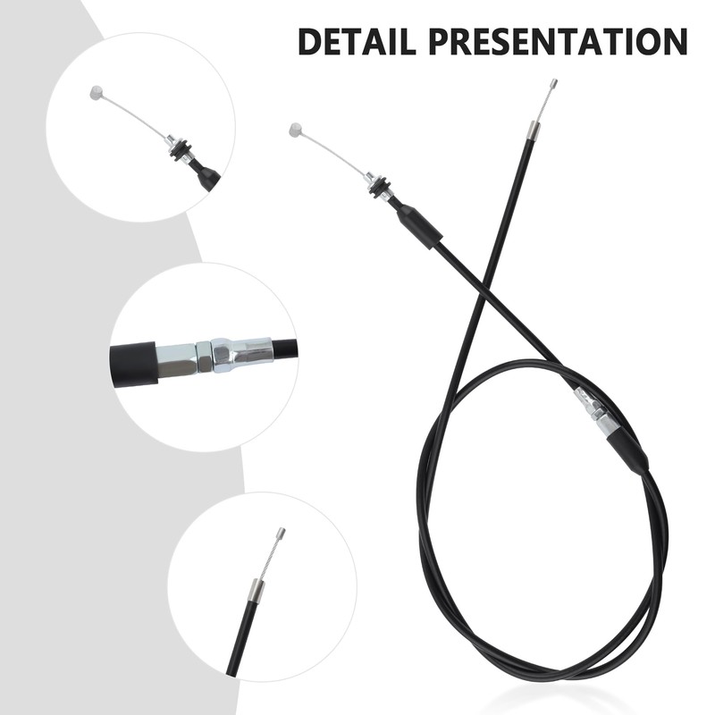 7/8'' 22mm Thumb Throttle Kit with Throttle Cable,Aluminum Motorcycle/Mini Bike