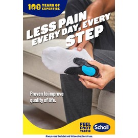 Scholl In-Balance Heel Orthotic Insole, Medium Size, 7 - 85