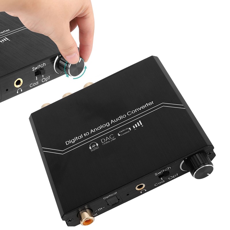 192KHz Digital to Analog Sound Converter with Volume Adjustment Digital