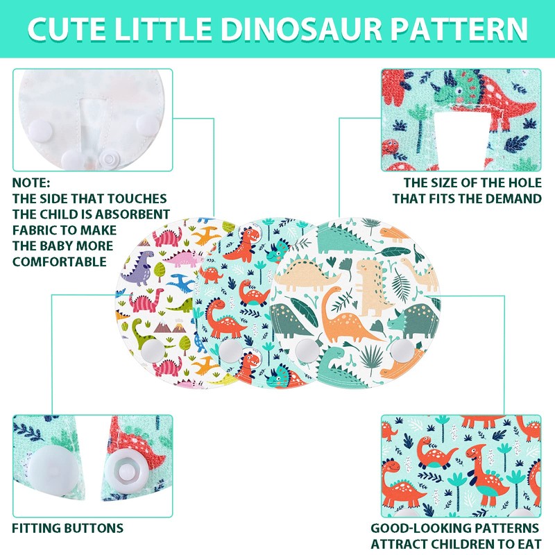 Breling 18 Pack Feeding Tube Pads Button Pad Gtube Button