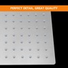 HarJue Shower Head with Extension Arm, High Pressure Square with