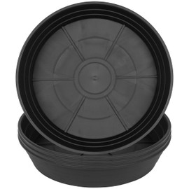 LWALRS 4 Packs 6 Inches Plant Saucer Drip Trays, Round Plastic Plant Pot Saucers Flower Pot Tray for Indoor Outdoor
