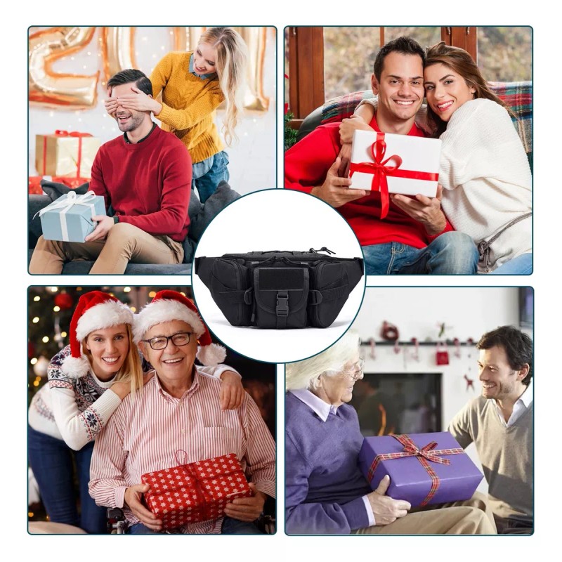 Deykay Cangurera Tactica Militar Impermeable Riñonera Deportiva