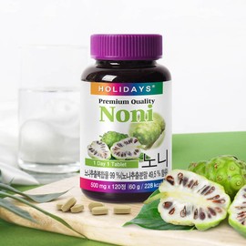 Holidays 홀리데이즈 노니 120정 1병 (4개월분) Holidays Noni 120 Tablets 1 Bottle (4-Month Supply)