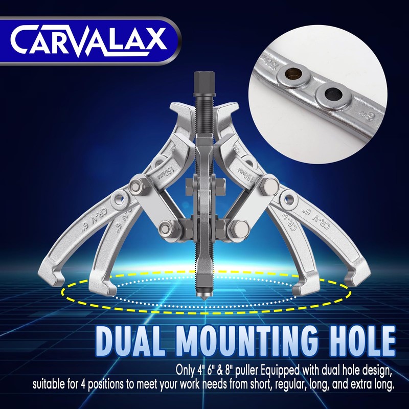 CARVALAX Gear Puller Set, Reversible 2 & 3-Jaw Puller Set,