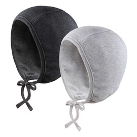 JANGANNSA Newborn Baby Hospital Hat Infant Set Head Cap Lovely Ears Belt Beanie 0-6Months