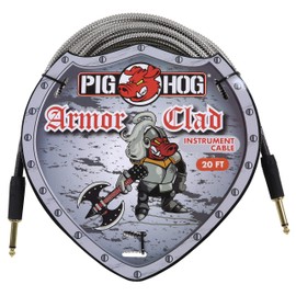 Pig Hog Armor Clad 1/4" Instrument Cable, Gold, 20 feet (PHAC20)