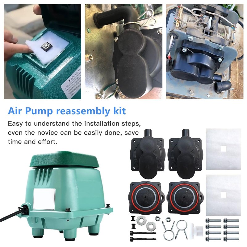 Air Pump Rebuild Complete Kit for Clearstream CS103EL/ Aqua-Safe AS500/
