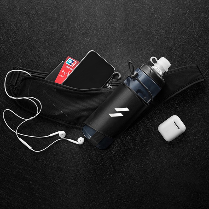 Sport Running Belt Bag With Water Bottle Holder Waist Bag