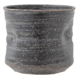 Marui Pottery MR-3-4347 Shigaraki Ware Hechimon Rock Cup, Capacity: Approx. 12.2 fl oz (360 ml), Black