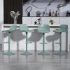 Modern Eco-Friendly Bar Stools Set 2 Height Adjustable Swivel Counter