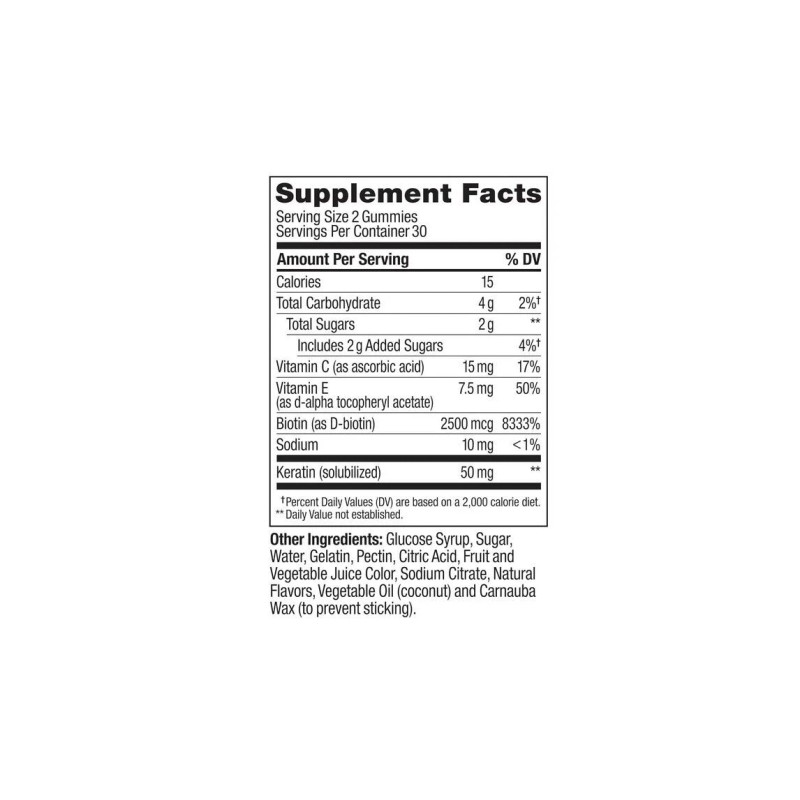 OLLY Undeniable Beauty Gummy, For Hair, Skin, Nails, Biotin, Vitamin