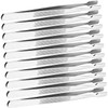 OHPHCALL 30pcs Stainless Steel Tweezers for Jewelry Making Crafting and