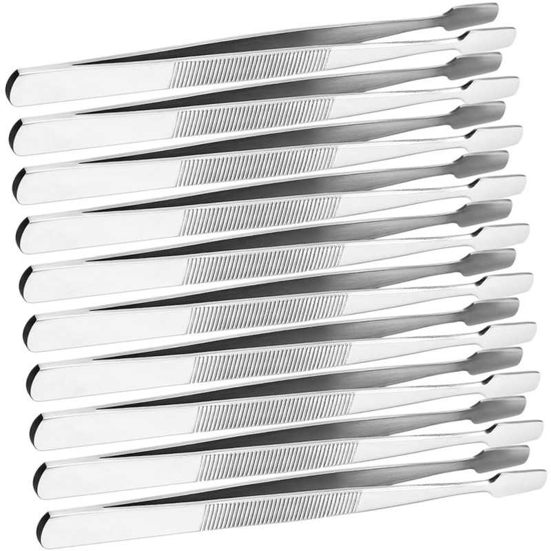 OHPHCALL 30pcs Stainless Steel Tweezers for Jewelry Making Crafting and