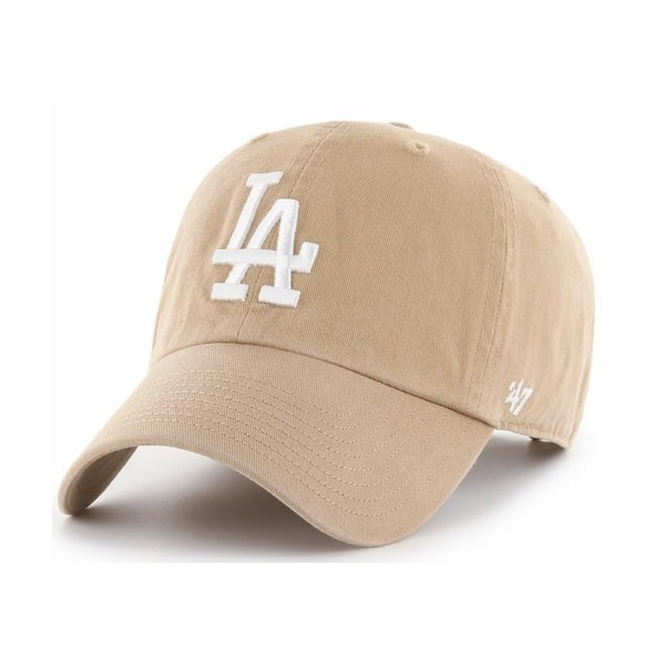 47 Brand Los Angeles Dodgers Clean Up Baseball Cap, Khaki,