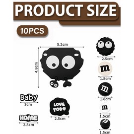 TPZORJX 10 Pieces 3D Crocs Plug Set Shoe Charms Crocs Shoe Pins Removable Shoes Accessories Cute Cartoon Shoes Ornaments PVC Shoe Charms DIY Crocs Accessories Buttons Shoe Decoration