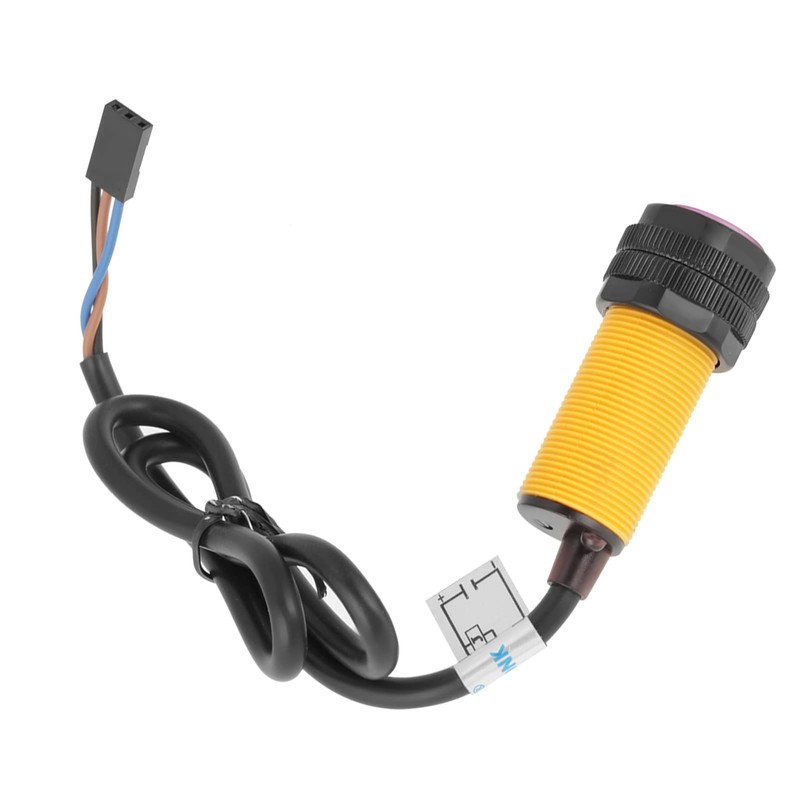 POCREATION E18-D80NK Infrared Sensor, Detection Distance Adjustable Photoelectric with Transmitter