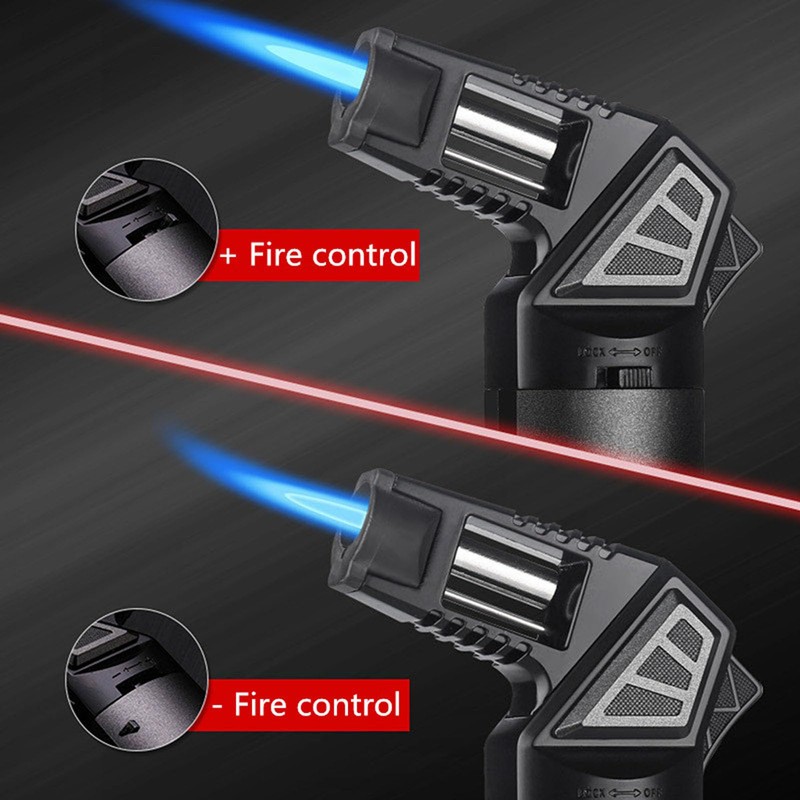 OLDENDO Butane Torch Lighter Refillable Adjustable Jet Flame, Multipurpose Outdoor