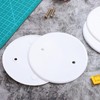 OSALADI 4Pcs Round Electrical Cover Plate White Plastic Ceiling Hole