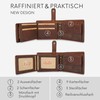 Baur Men's Genuine Leather Wallet with RFID Protection, Landscape Format,