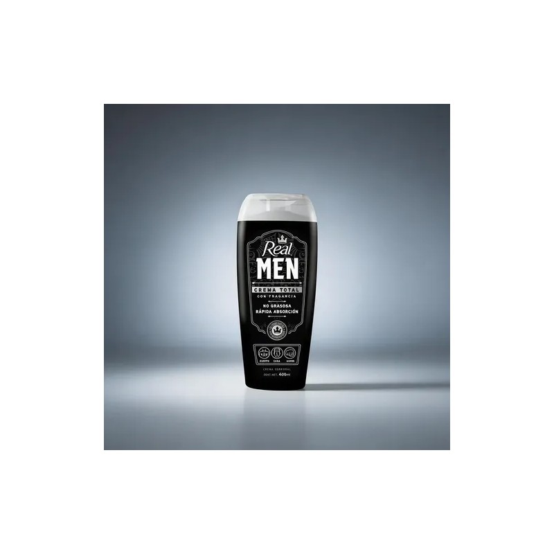 Crema Corporal Real Men Total 400 Ml Cuerpo, Cara Y