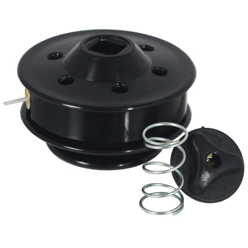 SPARES2GO Universal Dual 2 Line Manual Feed Head for Brushcutter