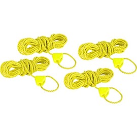 Tatonka Unisex - Adult Storm Line 2mm Reflective 4 x 4m Guy Lead, Yellow, 4m